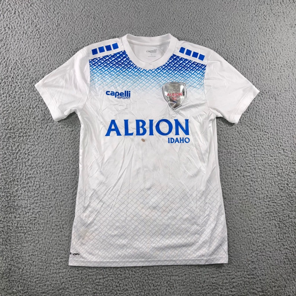 Capelli Sport Soccer‎ Jersey Men S Albion Idaho SC White Blue Blokecore Futbol